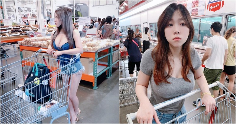 【WPT扑克】量販店「超胸姐妹花」強大事業心佈滿整張照片！超飽滿份量快要把推車壓壞了…