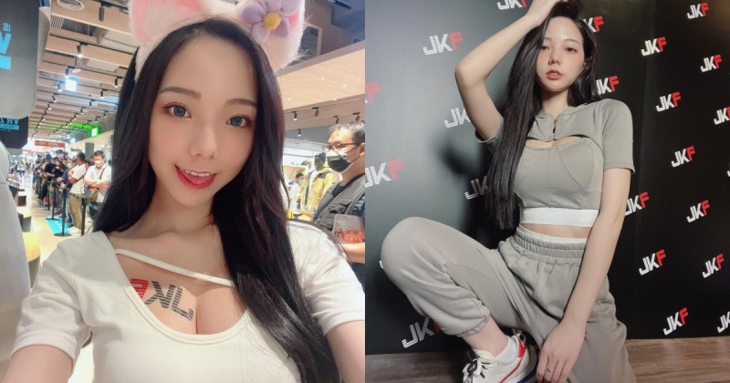 【WPT扑克】甜美正妹「啾啾」現身新莊體驗VR！爆乳狂騎腳踏車讓路人都駐足！