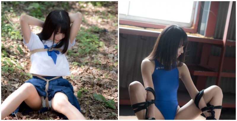 【WPT扑克】「色氣學生妹」的綑綁調教！直接掀起來給你看裙底風光，在無人倉庫的工口繩縛遊戲！