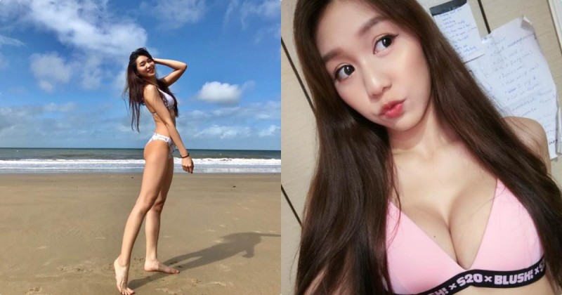 【WPT扑克】正妹「陳婷婷」海邊展現超勻稱辣腿，緊實優質線條太逆天了！