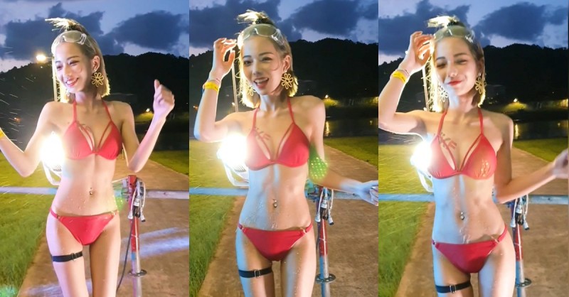 【WPT扑克】戀愛了！超甜美「啾啾小公主」S2O比基尼解放美體，水槍掃射「濕身熱舞」畫面好養眼！