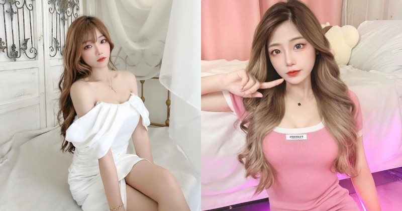 【WPT扑克】正妹「雅臻」粉色連身裝曲線好極品，「深溝微露」太讓人動心！