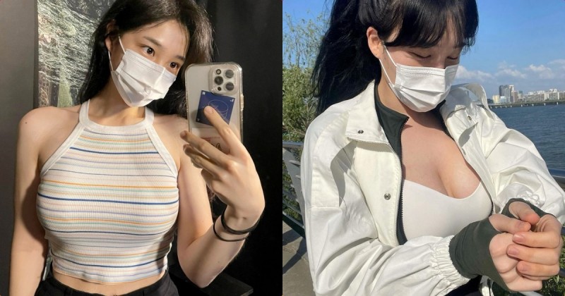 【WPT扑克】出門運動遇到「豐滿車頭燈正妹」，「誘惑乳量」想跟著一起跑步！