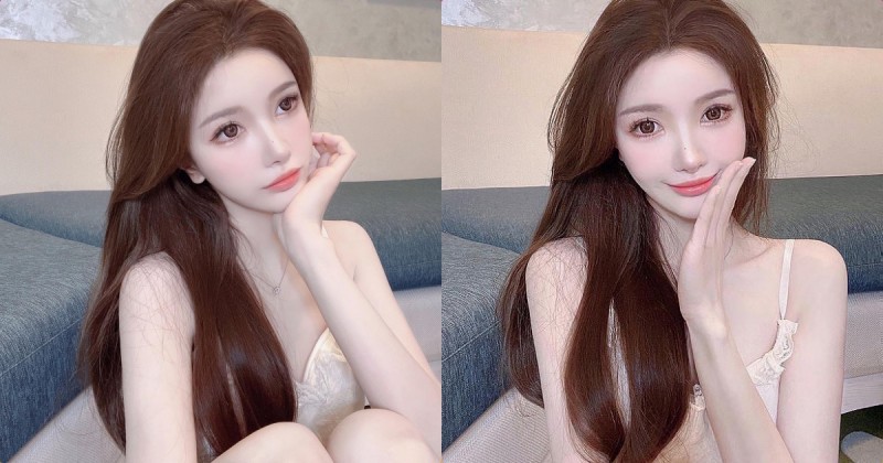 【WPT扑克】抖音正妹「細肩小洋裝性感連拍」，「白嫩曲線」太誘惑了！