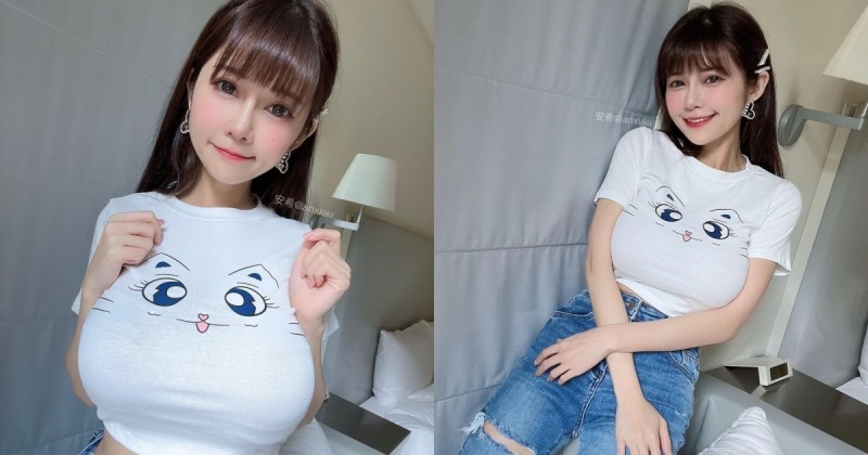 【WPT扑克】想養貓嗎？巨乳甜心「安希」胸前挺巨大貓貓頭，網友熱情表示：想當貓！