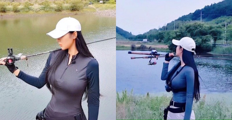 【WPT扑克】性感姊姊「Jung」拍影片教釣魚　包緊緊也遮不住波濤洶湧的雙峰