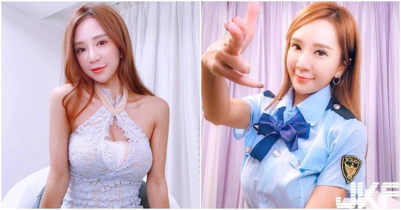 【WPT扑克】百變麻豆化身「俏麗女警」，惹火模樣讓大家把心都交出來了！