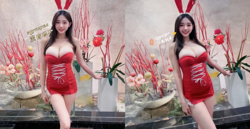 【WPT扑克】新年祝福「滿出來」！巨乳辣媽兔女郎裝買太小　胸前包不住