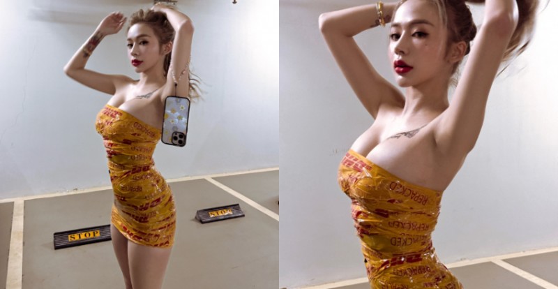 【WPT扑克】快來簽收你的包裹！性感芭比辣體纏繞膠帶準備宅配到家