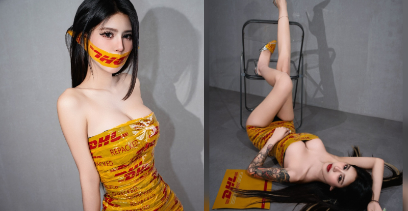 【WPT扑克】快收包裹！美女快遞「莫莫」膠帶纏美體，「暴猛雙峰」等收件人開箱！