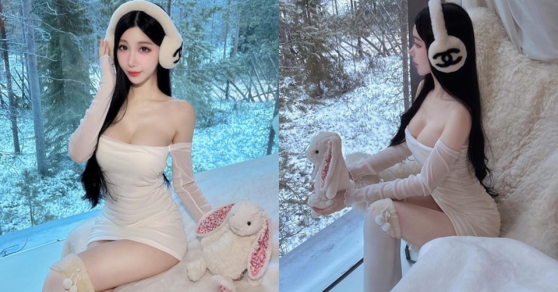 【WPT扑克】根本白雪公主！「Miyo米優」白皙又有雪乳，在雪地裡大秀曼妙曲線！