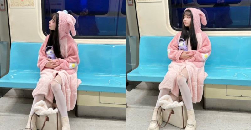 【WPT扑克】台北捷運有超萌兔子出沒！絨毛外套底下竟是性感美乳