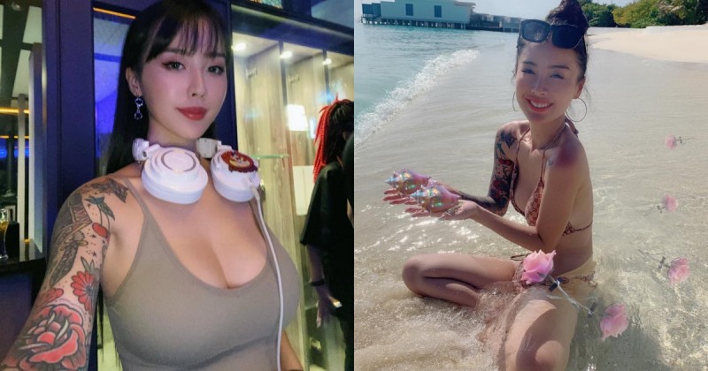 【WPT扑克】帥氣與美麗兼具！暗黑系女DJ「Queena昆娜」刺青超狂野，展現身材也不客氣！