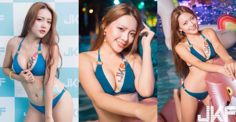 【WPT扑克】握不住的D奶！爆奶正妹「霍萱」火辣比基尼吸睛！狂野展現「深長事業線」…