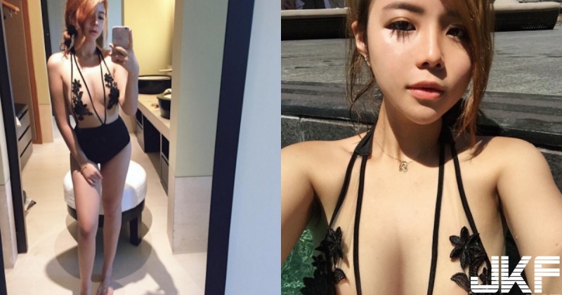 【WPT扑克】透明系4ni?「新加坡大奶妹」比基尼布料有點少…挑戰透明泳衣「胸狠八字奶」形狀好明顯!