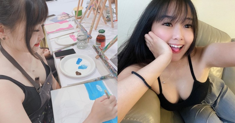 【WPT扑克】超兇猛小畫家「熊熊」爆乳沒在怕！甜美俏皮愛玩耍，隨時可見「奶奶」身影！