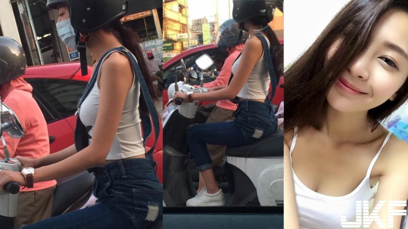 【WPT扑克】目測有D！等紅燈的「側乳機車妹」逢甲大學正妹Teresa Lin　穿上養眼比基尼好身材呼之欲出