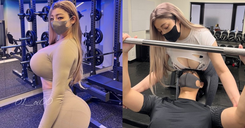 【WPT扑克】超狂K罩杯女教練「Mai」用巨乳肥臀頂學員臉上幫忙健身！