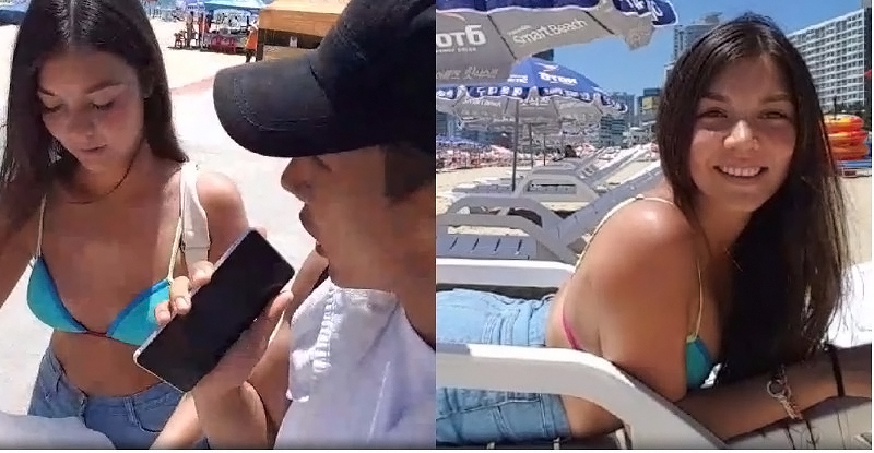 【WPT扑克】最強搭訕法！海邊攔截「比基尼辣妹」要求親密接觸，「手技滿分」妹子叫好！