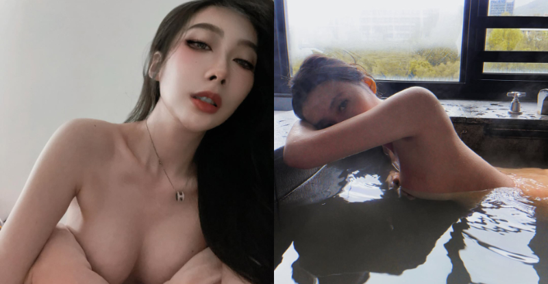 【WPT扑克】性感女郎「嵐嵐Doris」現身北投溫泉，「小遮雙乳」網激喊：打咩！