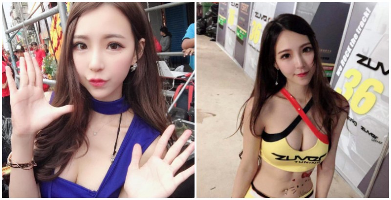 【WPT扑克】寒流裡還是要很hot！「長腿正妹」寧寧在賽車場穿上火辣制服，觀眾看得都熱了