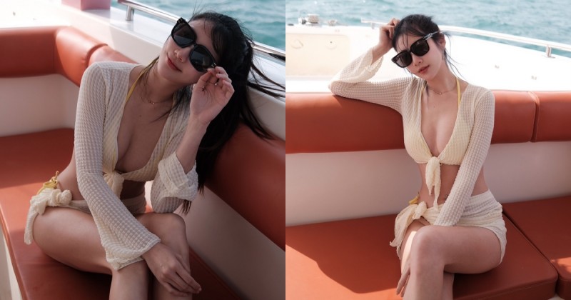 【WPT扑克】甜美正妹「比特」比基尼辣搭遊艇，「雪白美體」在太陽底下發光！