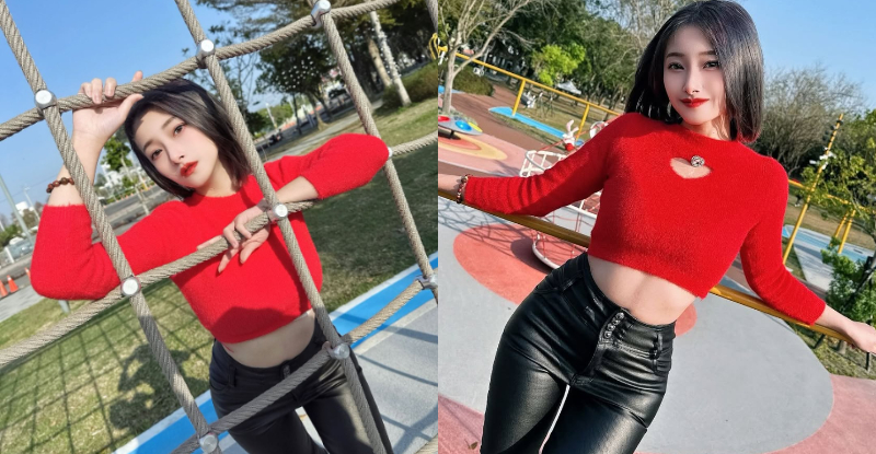 【WPT扑克】公園捕獲短髮正妹「霓霓」，「性感水蛇腰」讓陪玩爸爸也驚艷！