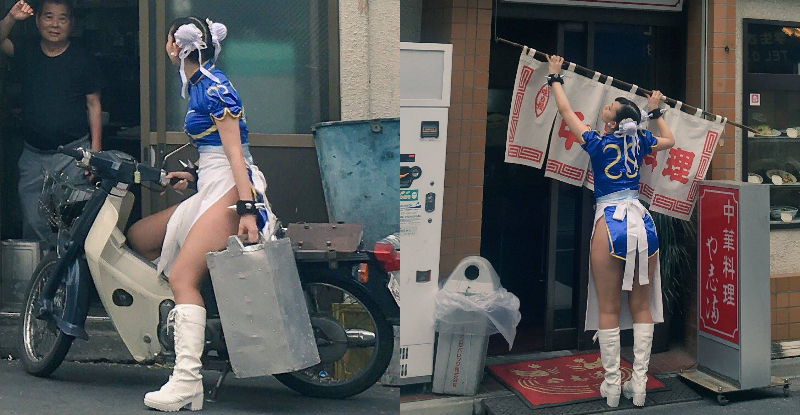 【WPT扑克】中華料理店驚見「春麗外送員」！翹高豐臀端菜上桌　都快要露出來了！