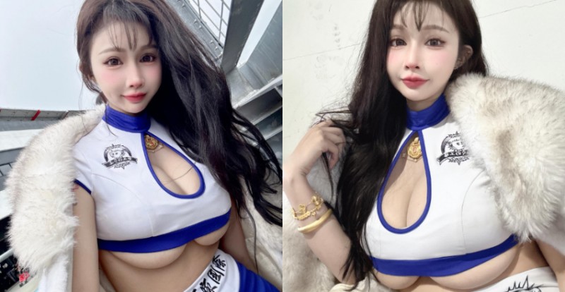 【WPT扑克】衣服總是太小件！重機女神艾妃Aifei車展制服強制露出南半球