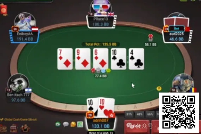 【WPT扑克】牌局分析：高难度3bet多人池