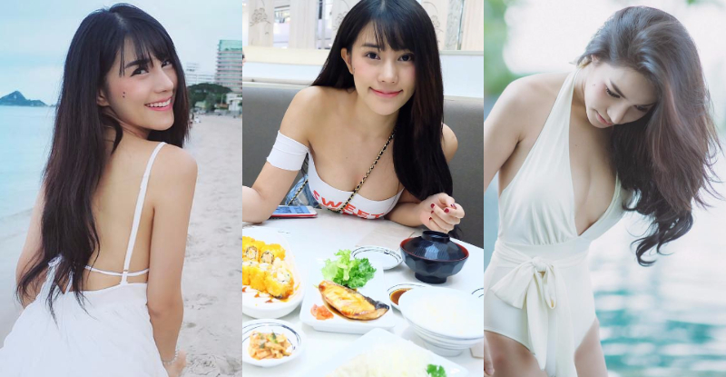 【WPT扑克】好驚險！「泰國楊丞琳」夾菜向前傾胸前兩顆快掉出來！差點就要加菜了…