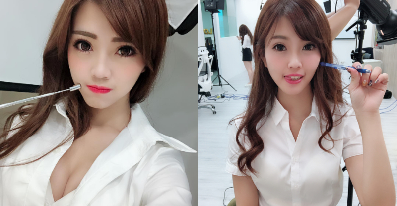 【WPT扑克】I Love You！超甜美「爆乳英文老師」性感教學　乳量太滿襯衫扣不起來！