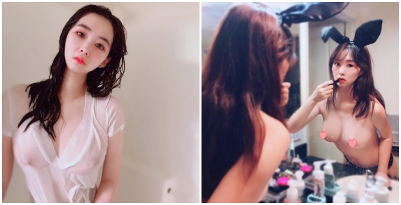 【WPT扑克】在家就是要裸體！「巨乳正妹」化妝時候也要裸體，濕身上衣兩點清晰可見！