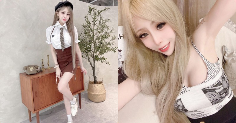 【WPT扑克】網拍正妹「比比」小背心自拍深溝好辣，白嫩曲線「胸型好渾圓」！