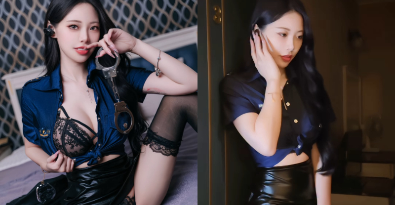 【WPT扑克】美艷女警「玟妡」拉領又開腿，「蕾絲挑逗」網民全自首！