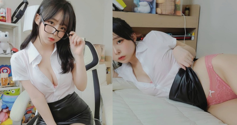 【WPT扑克】南韓正妹 Sunha 化身魅惑 OL！緊身白襯衫湧出豪乳  撩裙放電有夠辣