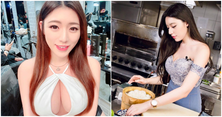 【WPT扑克】哪來這麼火辣的師傅！「比基尼正妹」Kiki 謝立琪體驗日料店長　低胸洋裝登場讓人難專…