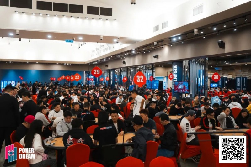 【WPT扑克】PD17吉隆坡 | 人气十足！马来西亚开幕赛共1596人次报名，208人晋级决赛日