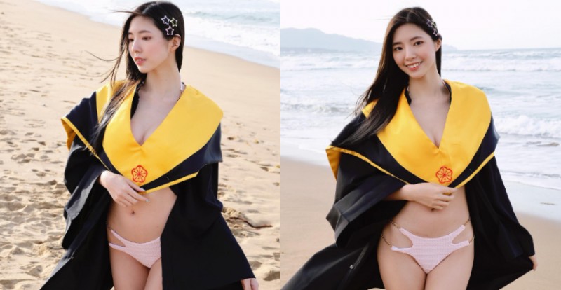 【WPT扑克】長腿土木工程師畢業袍下藏火辣身材　致命曲線超犯規！