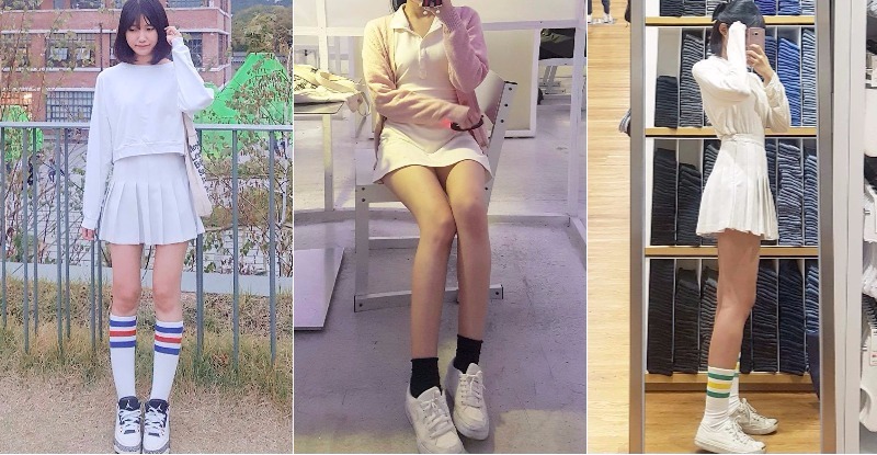 【WPT扑克】中招了！戀愛系少女短裙露出膝上襪「 絕對領域」，白嫩美腿快要凍不了…