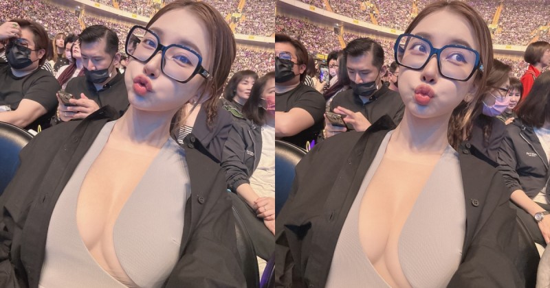 【WPT扑克】看演唱會驚見「雪白爆乳妹」！衣服挖洞露出「渾圓人字奶」好搶眼