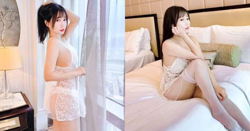 【WPT扑克】清純正妹「又又」換上情趣蕾絲睡衣！在窗邊展現「曼妙胴體」好迷人