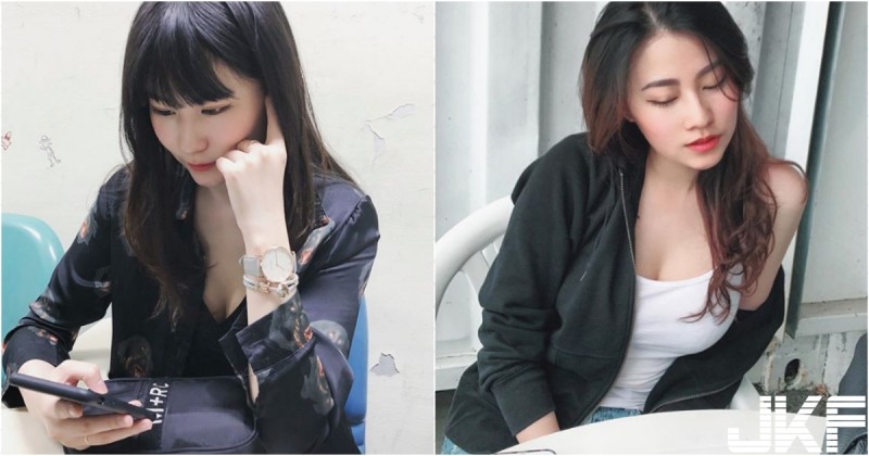 【WPT扑克】對面「白皙美乳妹」低頭滑手機！領口「小露深溝」風景太美！原來是台藝大校花啊！