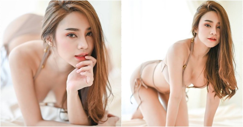 【WPT扑克】越過山丘～泰妹床上姿勢好撩人，「美乳翹臀」又白又翹！