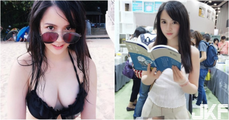 【WPT扑克】書展見到「大眼正妹」！神到本人原來是「白皙大奶妹」！飽滿美乳的W形狀好誘人啊！