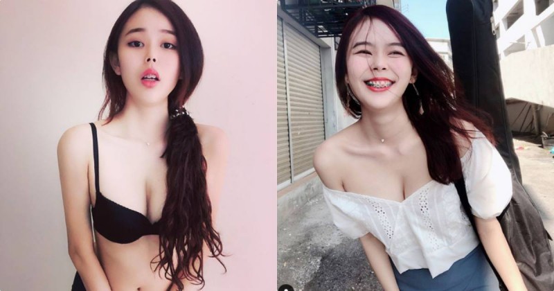 【WPT扑克】爆乳牙套妹「超深事業線」曝光，「領口低低」隨時要走光！