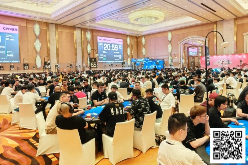 【WPT扑克】CPG横琴选拔赛 | 盛况空前！主赛第一轮B组1016人参赛创新高，朱泽清45.5万记分牌数量领跑259人晋级
