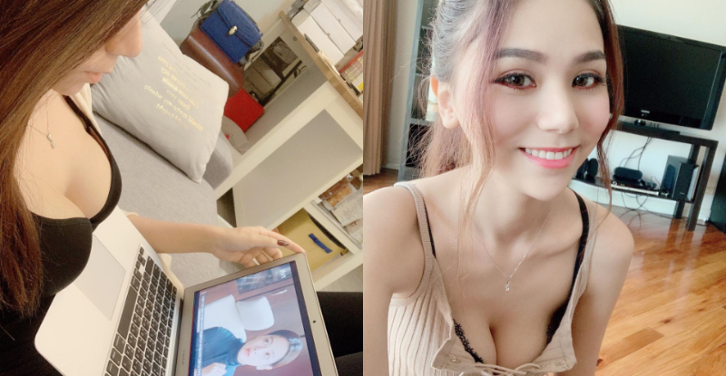 【WPT扑克】「爆乳版鄧紫棋」蕾菈 Lyla在家性感追劇　筆電都快被壓壞了！