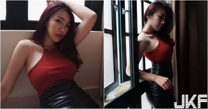 【WPT扑克】火辣辣「紅色巨奶背心」太強大！「性感姊姊」黑色窄裙超誘惑！美乳形狀快溢出來！