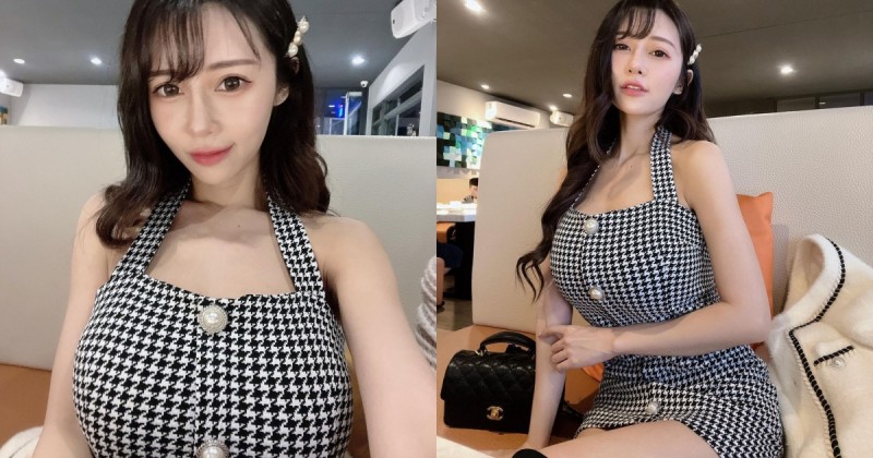 【WPT扑克】巨乳甜心「安希」家庭日也很兇！氣質小洋裝藏不住「雄偉F奶」，前凸後翹好搶眼！